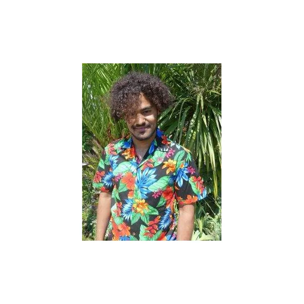 CHEMISE HAWAIIENNE ALOHA REPUBLIC TROPICAL HYPSTER BLACK