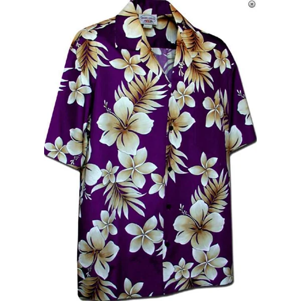 CHEMISE HAWAIIENNE PACIFIC LEGEND PURPLE SUN