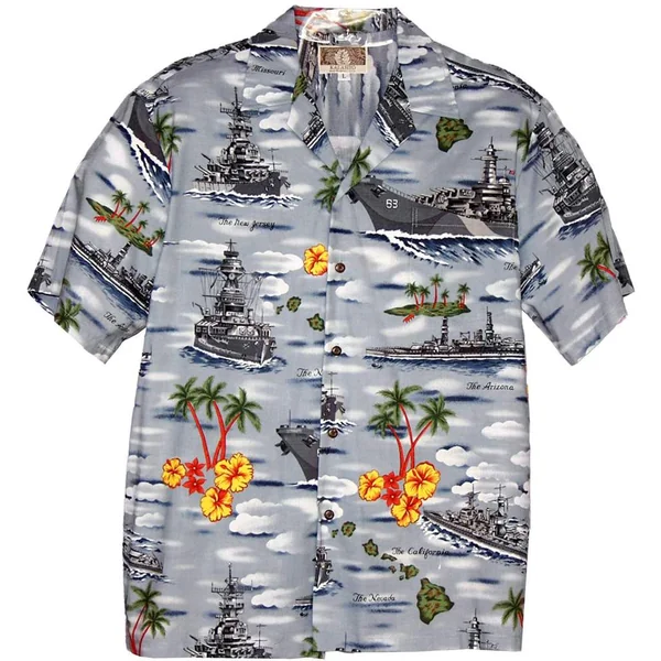 CHEMISE HAWAIIENNE RJC KALAHEO PEARL HARBOR (rayonne)
