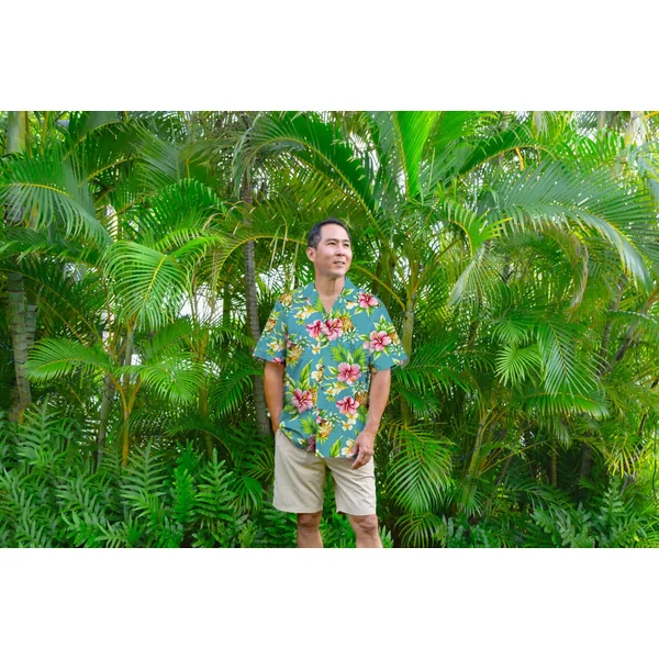 CHEMISE HAWAIIENNE RJC TROPIC BLUE (Disponible jusqu’à 4XL)