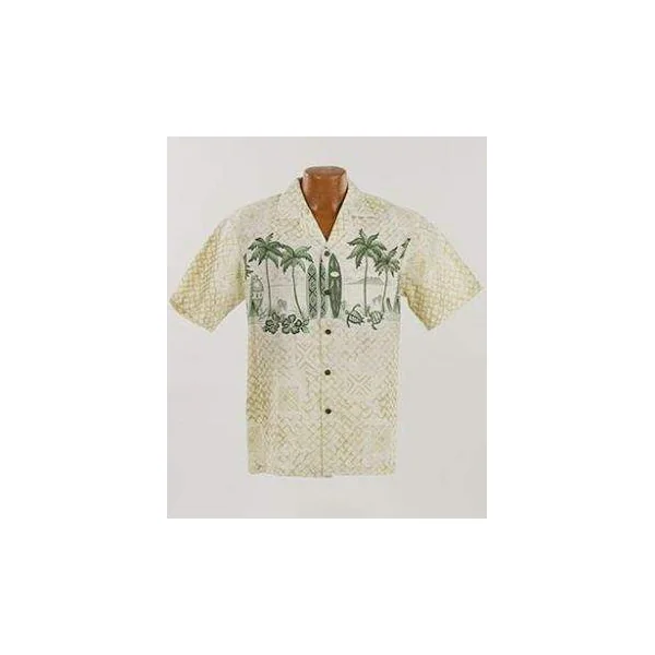 CHEMISE HAWAIIENNE WINNIE FASHION SURF MAT BEIGE