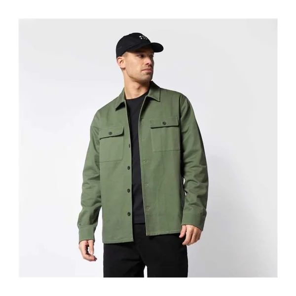 Chemise MYSTIC The Overshirt Jacket Dark Olive