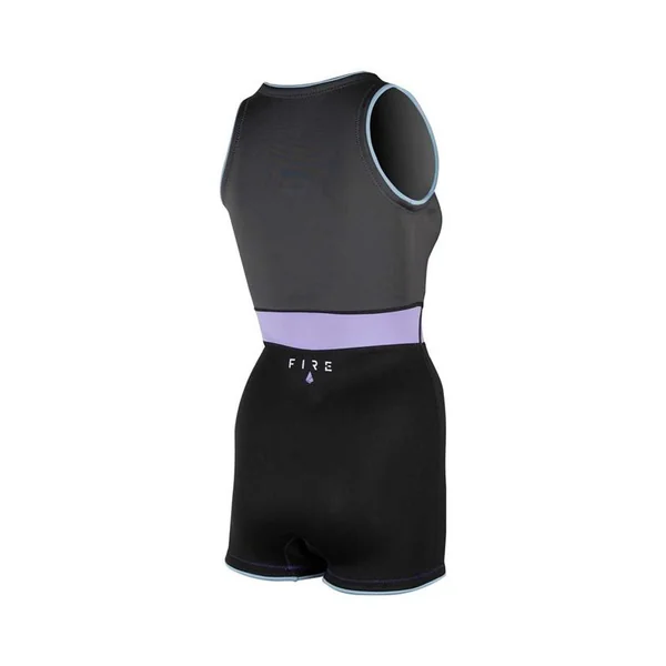 Combinaison femme short jane PROLIMIT Fire Sleeveless Frontzip 2/2 Q-lining FL Lavender/Black