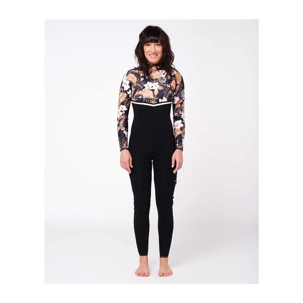 Combinaison intégrale femme RIPCURL EBomb 4/3 Zip Free Black Gold