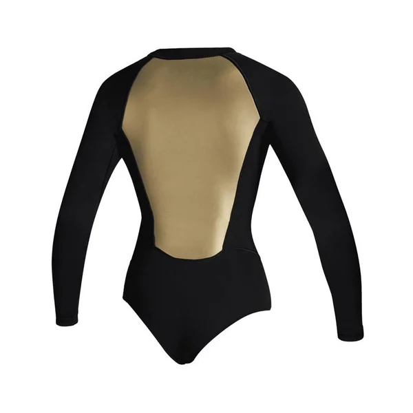 Combinaison shorty femme MYSTIC Sway 2/2mm Front Zip ´Black Serie´ Black / Gold