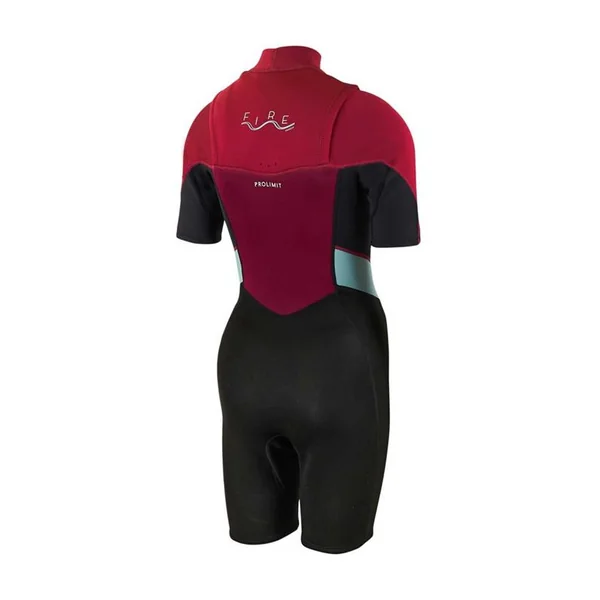 Combinaison shorty femme PROLIMIT Fire Freezip 2/2 Q-lining FL Black/Wine