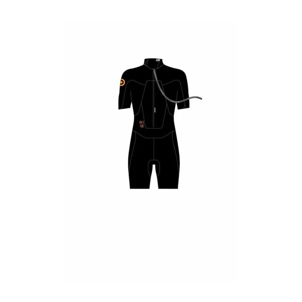 Combinaison shorty NEILPRYDE Rise S/S 2/2 Back Zip Black