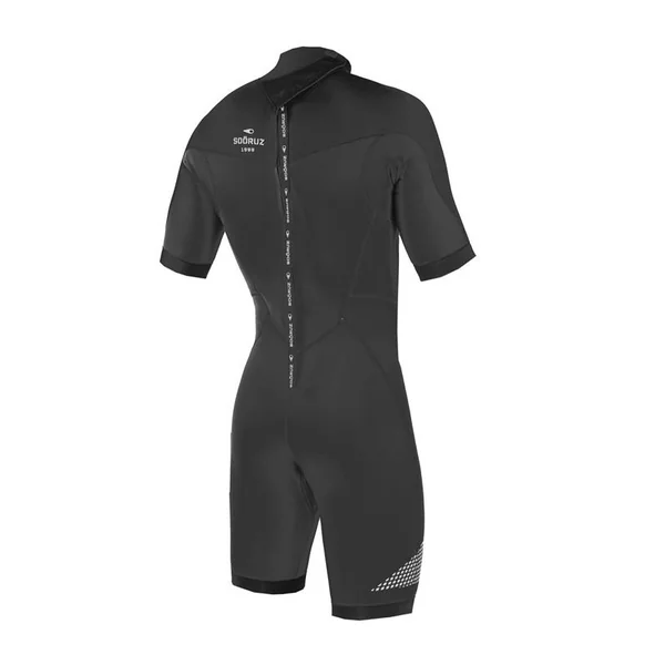 Combinaison shorty SOORUZ Fighter 2/2 Backzip Black pour sports nautiques estivaux