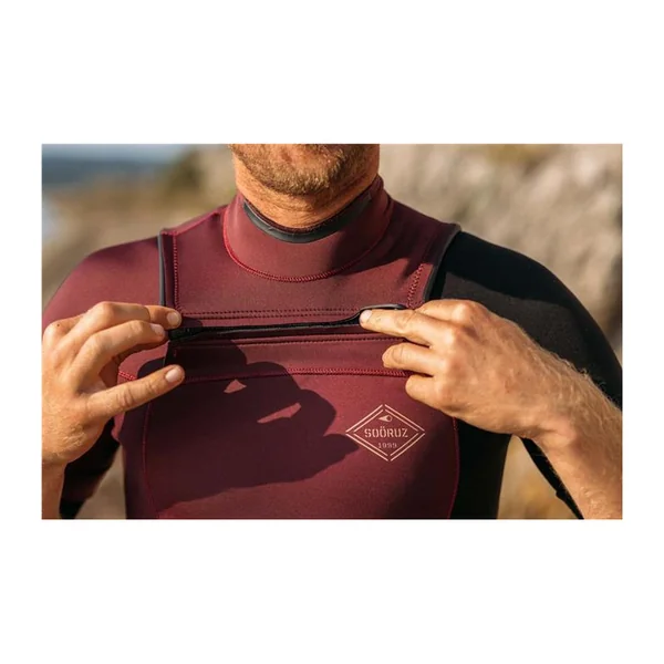 Combinaison shorty SOORUZ Fighter 2/2 Frontzip Wine
