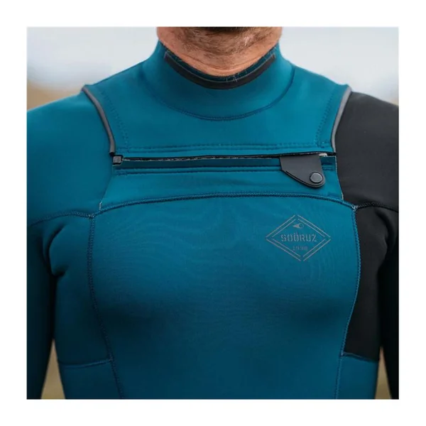 Combinaison shorty SOORUZ Fighter 3/2 LS Frontzip Blue