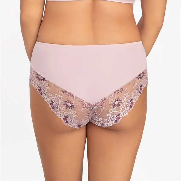 Corin - Culotte haute avec dentelle Rose Large Daisy