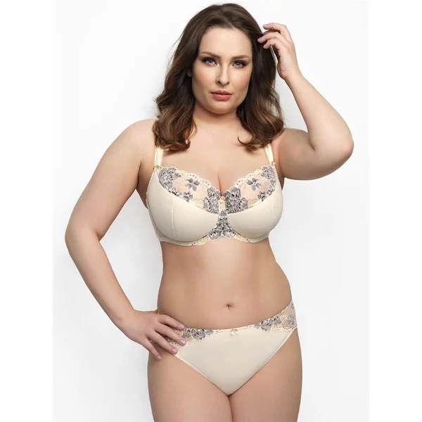 Corin - Culotte mi-haute avec dentelle Ivoire Medium Kendal