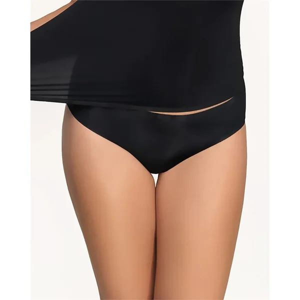 Corin - Culotte mi-haute sans couture Noir O/S