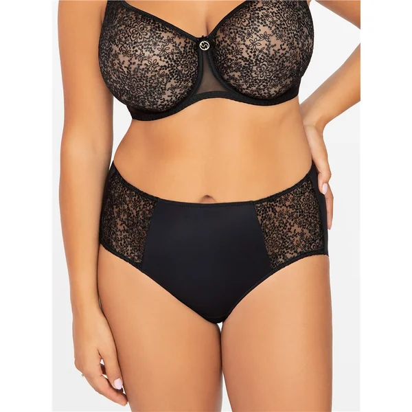 Corin - Culotte taille haute coupée au laser Noir XX-Large Gisele
