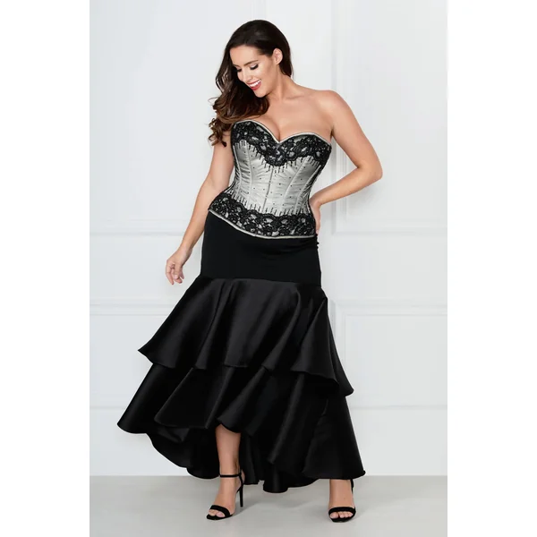 Corset couture Argenté