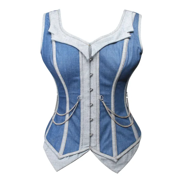 CORSET DOUBLE DENIM STYLE GILET