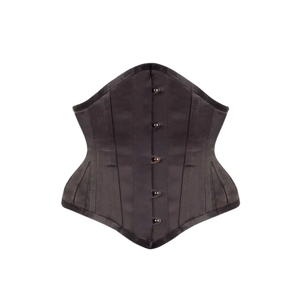 CORSET EN SATIN NOIR