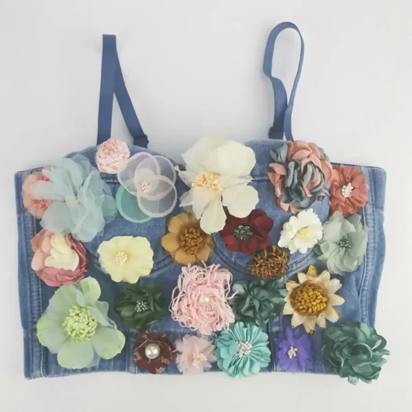 Corset Fleuri Pour Femme