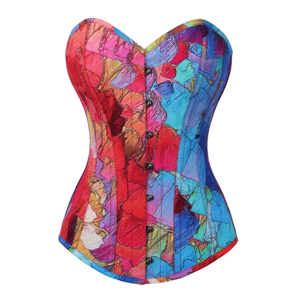 CORSET IMPRIMÉ PÉTALE EXPOSÉE