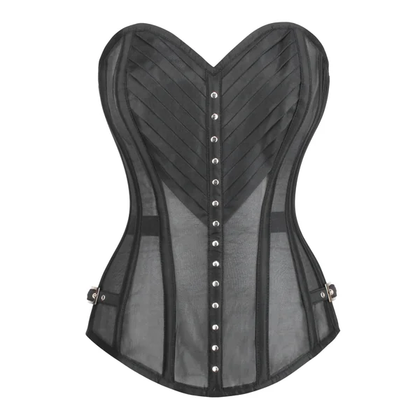 Corset Lingerie Mesh Noir Overbust