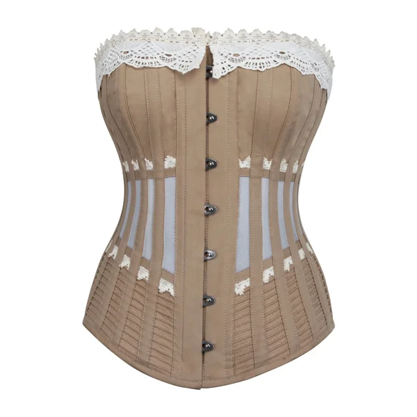 Corset long beige historique
