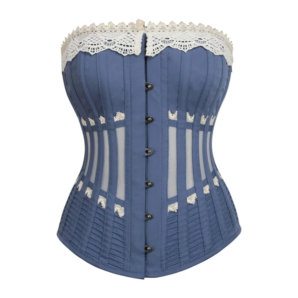 Corset long bleu d’inspiration