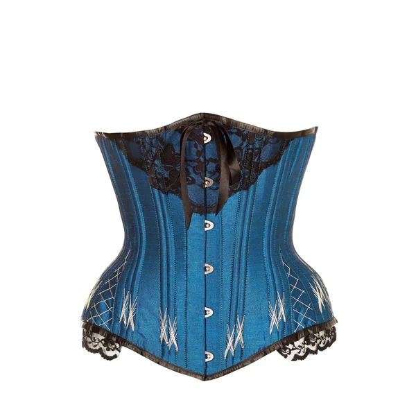 CORSET NOIR bustier Turquoise