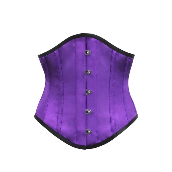 Corset Serre-taille satin violet