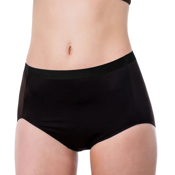 Elita - Culotte Taille Haute en Microfibre Ebony Medium