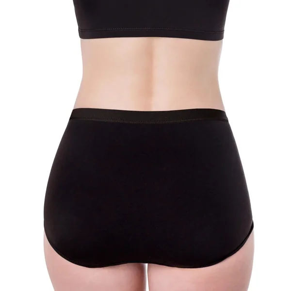 Elita - Culotte Taille Haute en Microfibre Ebony X-Large