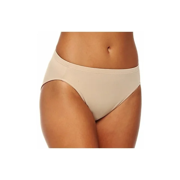 Elita - Culotte Taille Haute très Échancrée en Microfibre Classic Beige Small