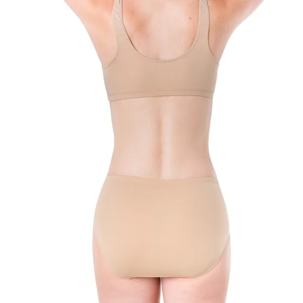 Elita - Culotte Taille Haute échancrée en microfibre Classic Beige X-Large