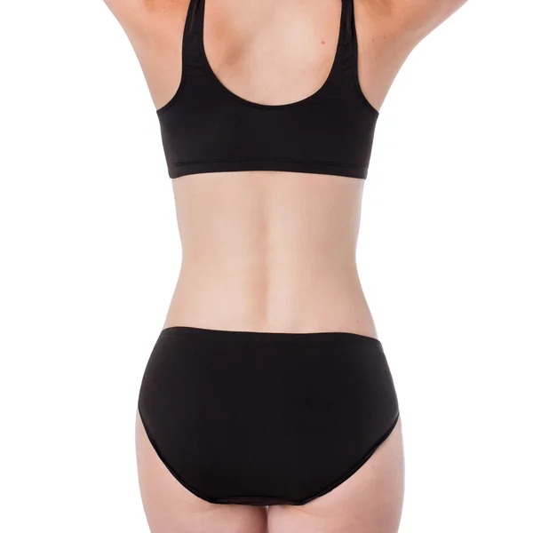Elita - Culotte Taille Haute échancrée en microfibre Ebony Medium