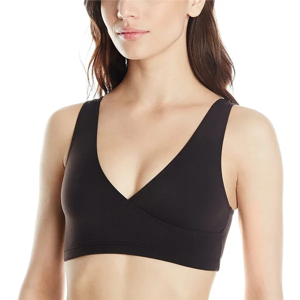 Elita - Soutien-Gorge Croisé en Microfibre 'Silk Magic' 34 (75) Ebony