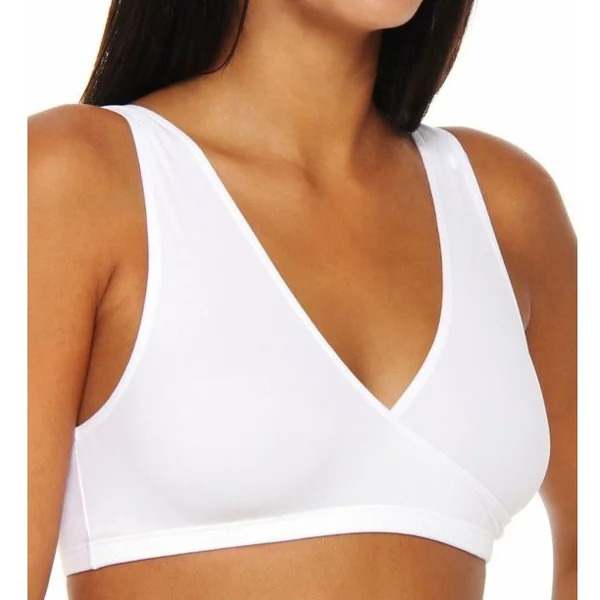 Elita - Soutien-Gorge Croisé en Microfibre 'Silk Magic' 40 (90) Porcelain