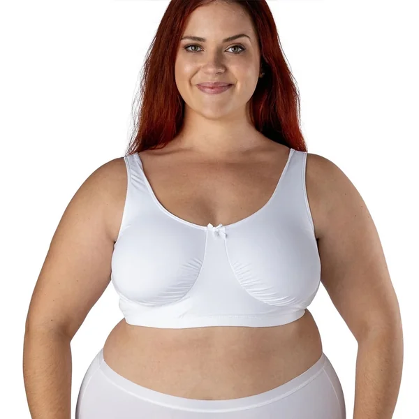 Elita - Soutien-gorge à bonnets souples en microfibre 44 (100) Blanc