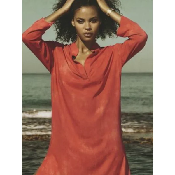 Eva Kafta orange robe