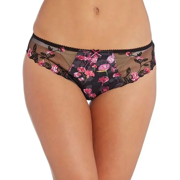 Fantasie - Bikini Dentelle Floral Noir Medium Alicia