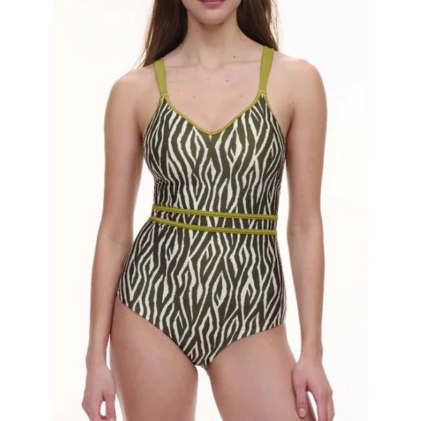 Femilet Badmode Sifnos vert/blanc maillot de bain