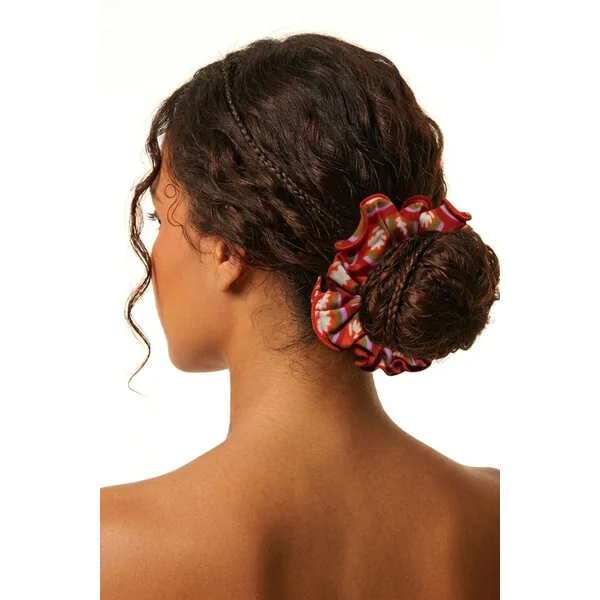 Floral-Scales Scrunchie