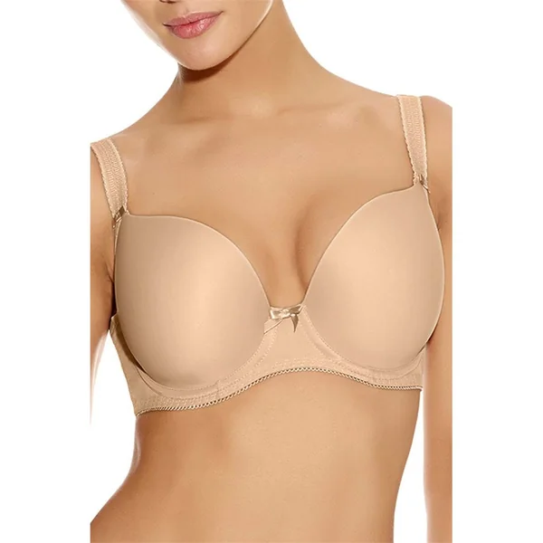 Freya - Soutien-gorge plongeant 34 (75) E Nude Deco Molded
