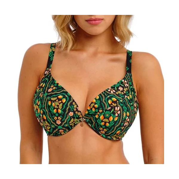 Freya Swim Sunset In Seville noir/print haut de bikini préformé