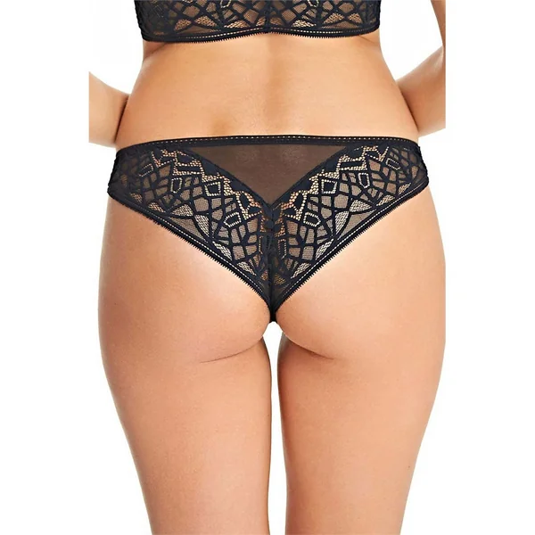 Freya - Tanga en dentelle Noir Medium Soiree lace