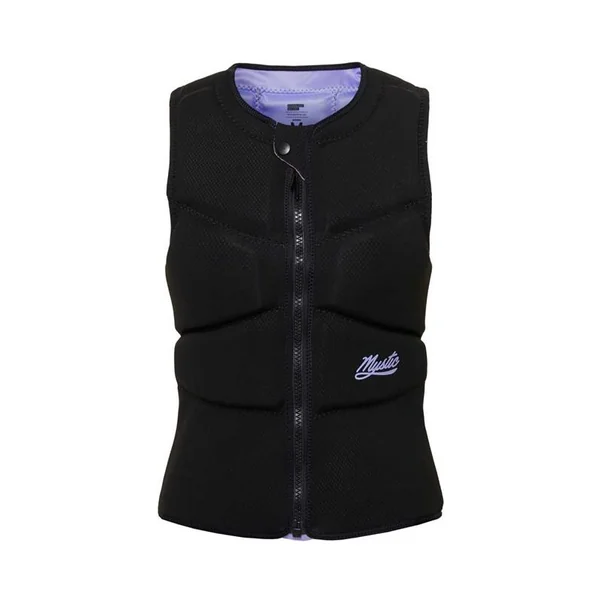 Gilet impact kitesurf/windsurf femme MYSTIC Ruby Front Zip Black / Purple