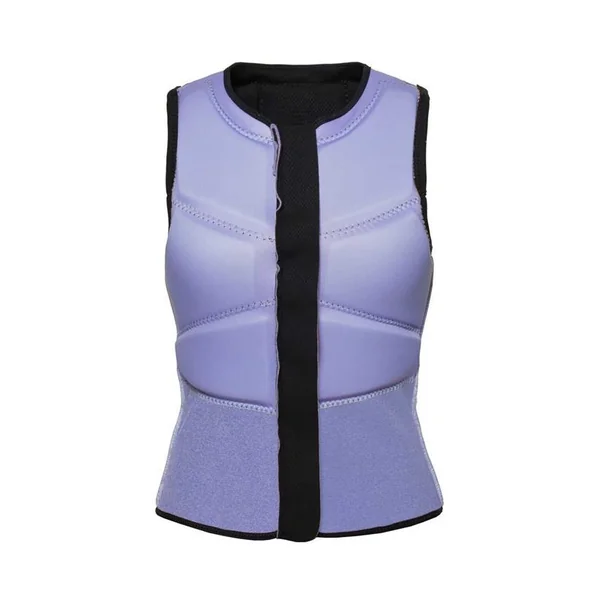 Gilet impact kitesurf/windsurf femme MYSTIC Ruby Front Zip Black / Purple