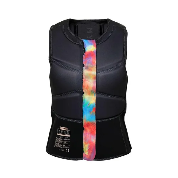 Gilet impact kitesurf/windsurf femme MYSTIC Ruby Front Zip Dark Grey