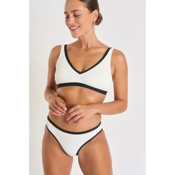 Haut de maillot de bain 2 pièces écru LOCANA PAIMPOL