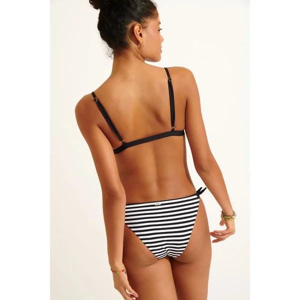 Haut de maillot de bain noir KORO BLACKSTRIPE
