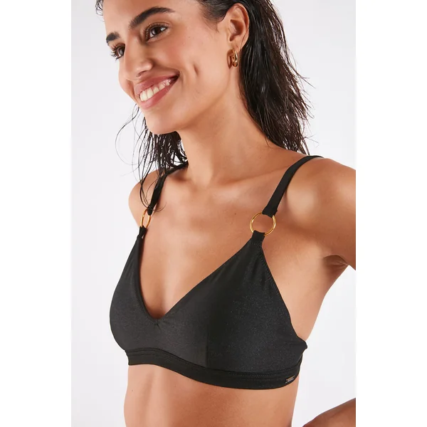 Haut de maillot de bain noir ZUNGO MECAYA