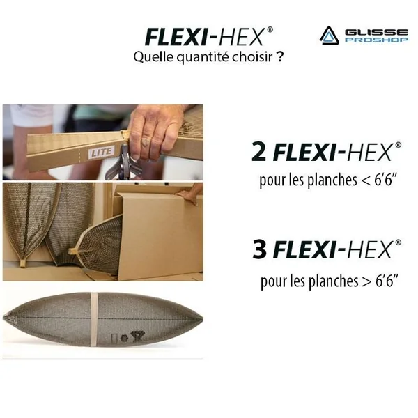 Housse Surf Flexi Hex Système emballage de Surf Lite - Shortboard et Fish